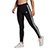 Calça Legging Adidas Essentials 3 Listras Feminina - Preto+Branco