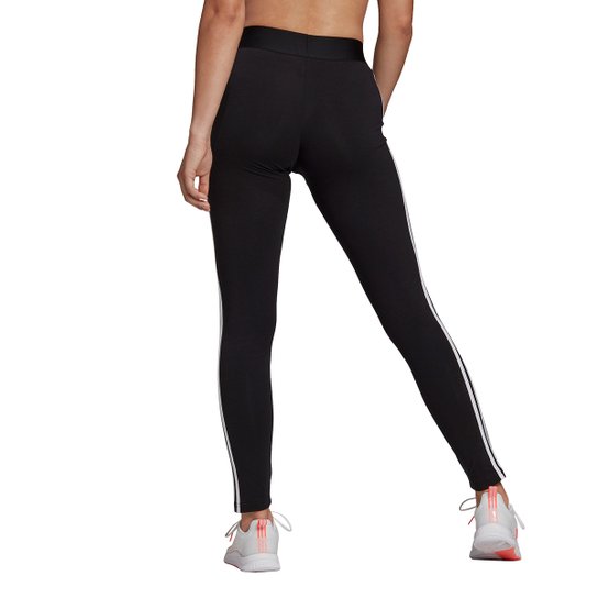 Calça Legging Adidas Essentials 3 Listras Feminina