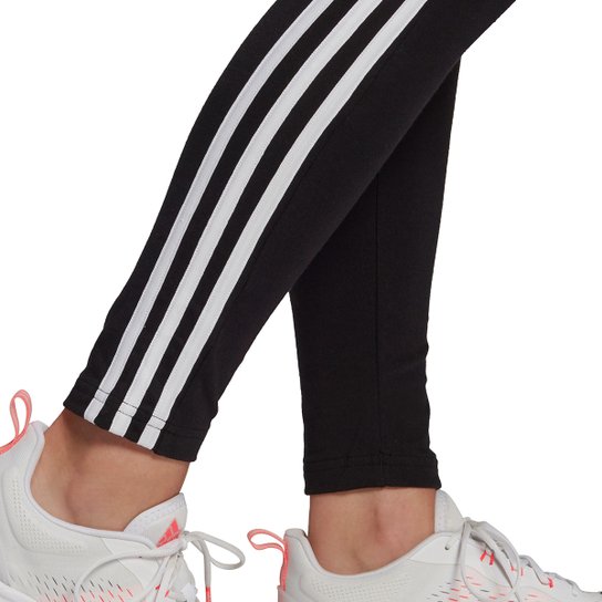 Calça Legging Adidas Essentials 3 Listras Feminina