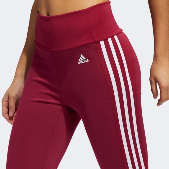 Calça Legging Adidas Essentials 3 Listras Feminina