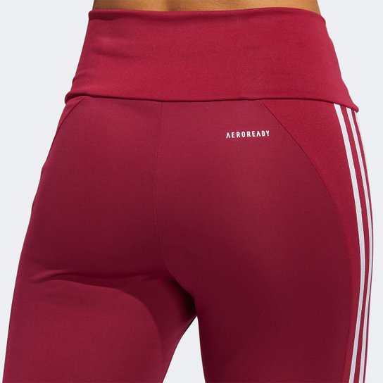 Calça Legging Adidas Essentials 3 Listras Feminina