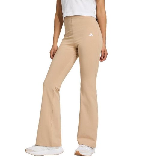 Calça Legging Adidas Flare Essentials com Logo Pequeno Feminina