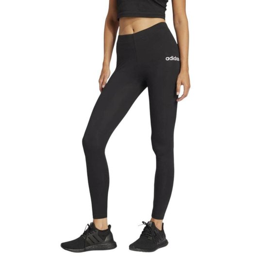 Calça Legging Adidas Logo Linear Feminina - Preto PP