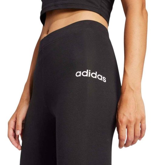 Calça Legging Adidas Logo Linear Feminina - Preto PP