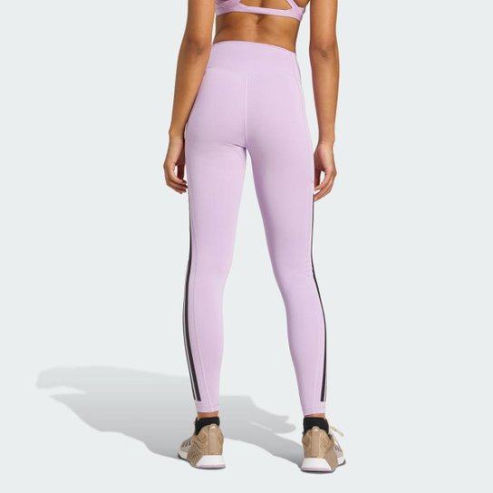 Calça legging de Comprimento Total Optime Três Listras Adidas Feminina