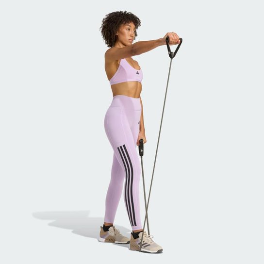Calça legging de Comprimento Total Optime Três Listras Adidas Feminina