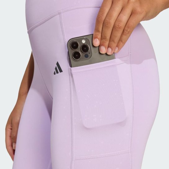 Calça legging de Comprimento Total Optime Três Listras Adidas Feminina