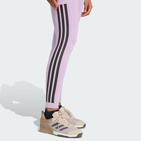 Calça legging de Comprimento Total Optime Três Listras Adidas Feminina