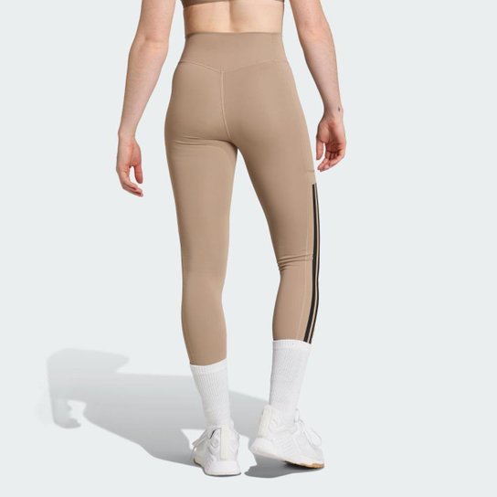 Calça legging de Comprimento Total Optime Três Listras Adidas Feminina