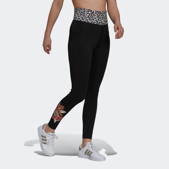 Calça Legging FARM Rio Feel Brilliant AEROREADY High-Rise Adidas