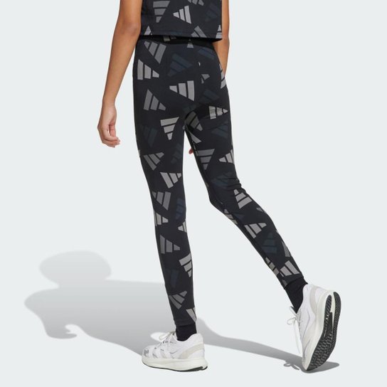 Calça Legging Infantil Adidas Seasonal Essentials Logo Celebration