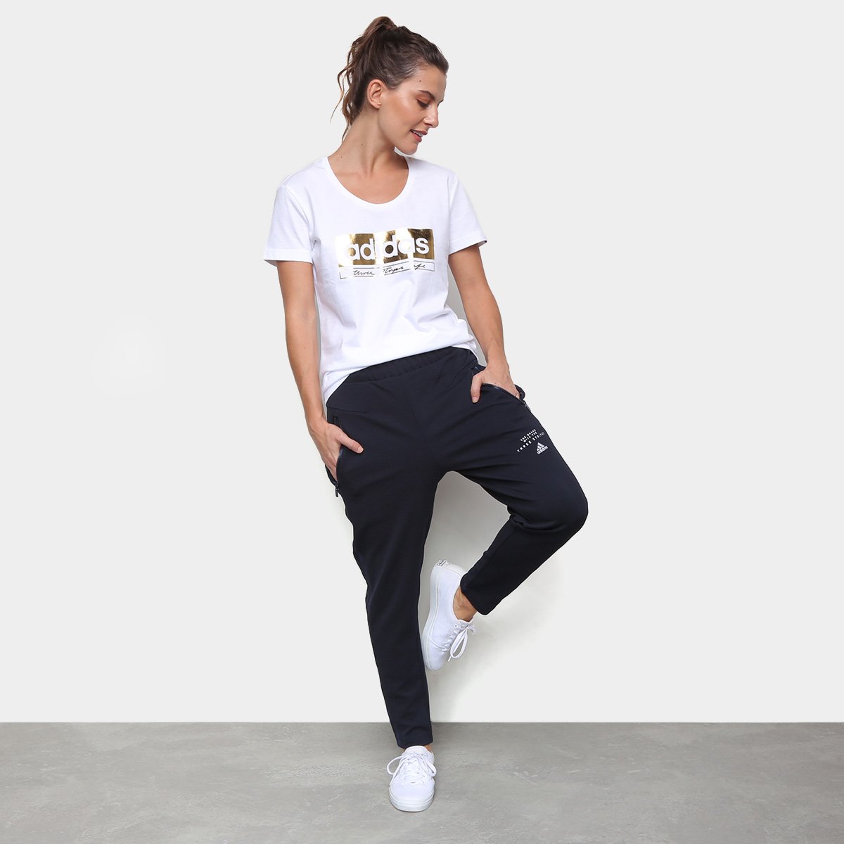 adidas calça de moletom feminina