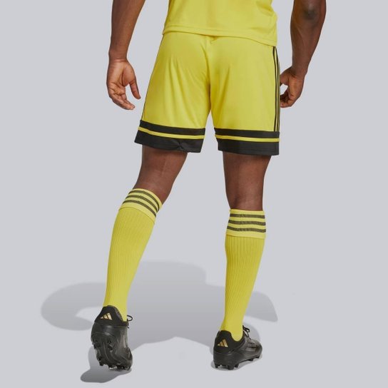 Calção Adidas Squadra 25 Amarelo e Preto
