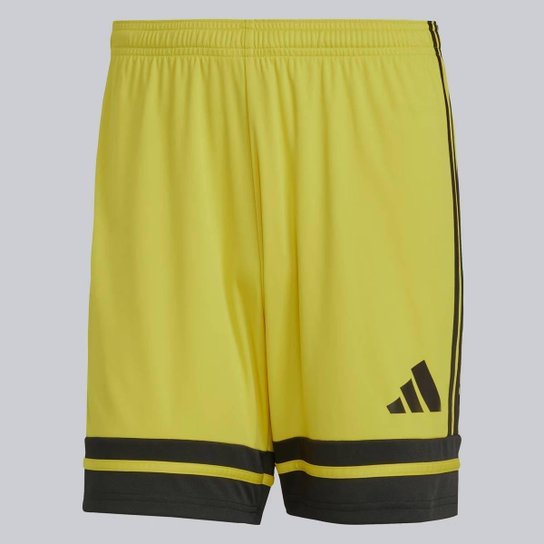 Calção Adidas Squadra 25 Amarelo e Preto