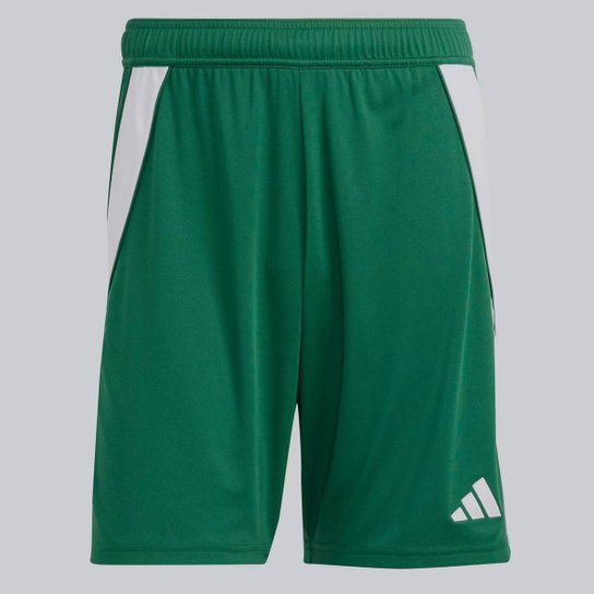 Calção Adidas Tiro 24 Verde e Branco
