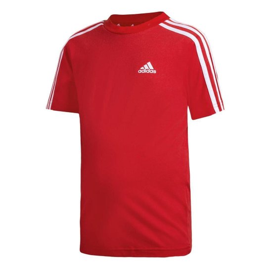 Camisa Adidas Algodão Essentials 3S Infantil - IC3856