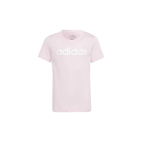 Camisa Adidas Essentials Linear Logo Cotton Slim Fit Infantil - IC3152