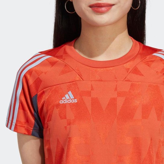 Camisa Adidas Manga Curta Tiro Feminina HS9794