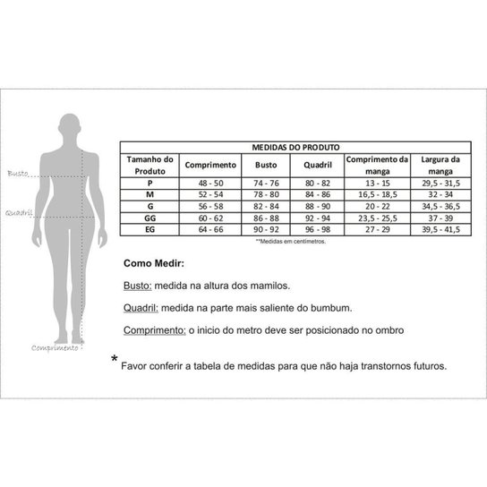 Camisa Baby Look Internacional Feminina Dry