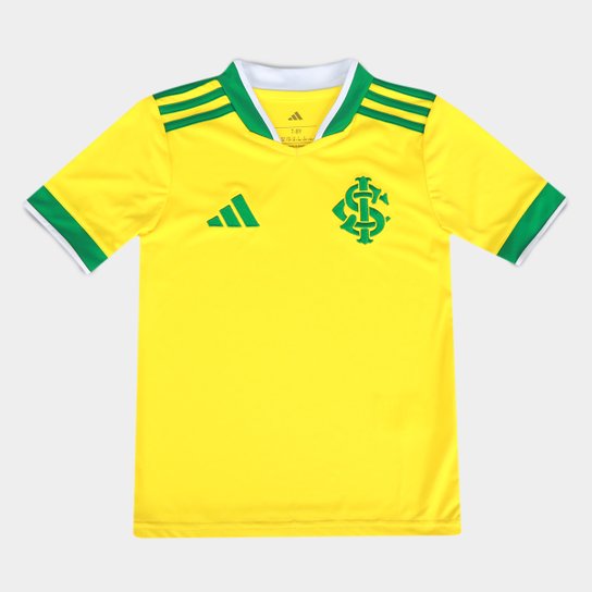Camisa Infantil Internacional Brasil Adidas 2026