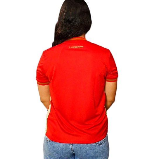 Camisa Internacional Baby Look Símbolo Gold - Feminina Tamanho:GG;Cor:;Gênero:Feminino