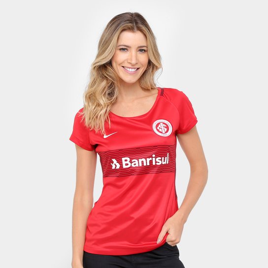 Camisa Internacional I 17/18 s/nº - Torcedor Nike Feminina