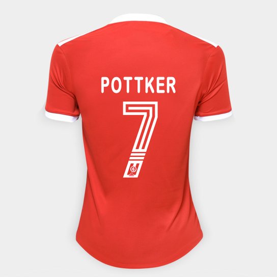 Camisa Internacional I 20/21 Nº 7 Pottker Torcedor Adidas Feminina