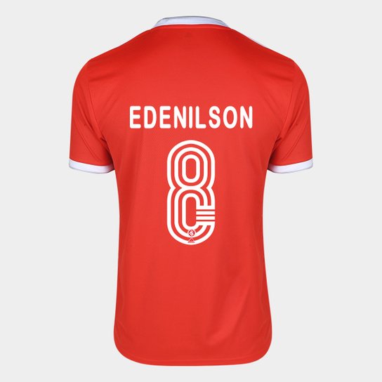 Camisa Internacional I 20/21 Nº 8 Edenilson Torcedor Adidas Masculina - Vermelho
