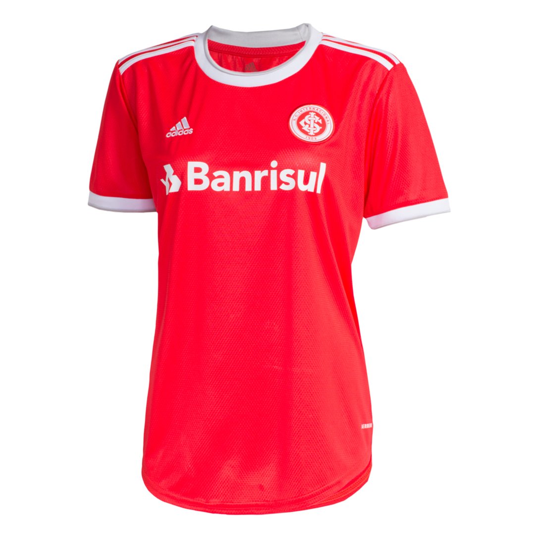 Camisa Internacional I 20/21 s/nº Torcedor Adidas Feminina - Vermelho ...