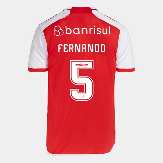 Camisa Internacional I 24/25 - Fernando N° 5 - Torcedor Adidas Masculina