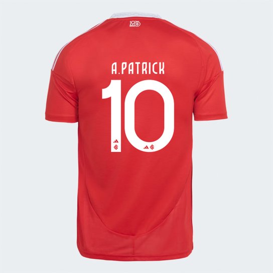 Camisa Internacional I 25/26 Alan Patrick nº 10 Torcedor Adidas Masculina