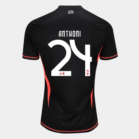 Camisa Internacional I 25/26 Anthoni nº 24 Torcedor Adidas Masculina
