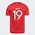Camisa Internacional I 25/26 Borré nº 19 Torcedor Adidas Masculina - Vermelho