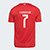 Camisa Internacional I 25/26 Carbonero nº 7 Torcedor Adidas Masculina - Vermelho