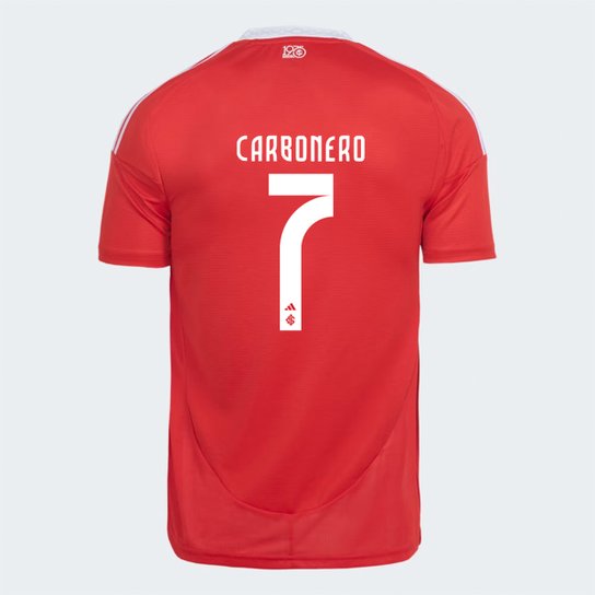Camisa Internacional I 25/26 Carbonero nº 7 Torcedor Adidas Masculina