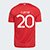 Camisa Internacional I 25/26 Clayton nº 20 Torcedor Adidas Masculina - Vermelho