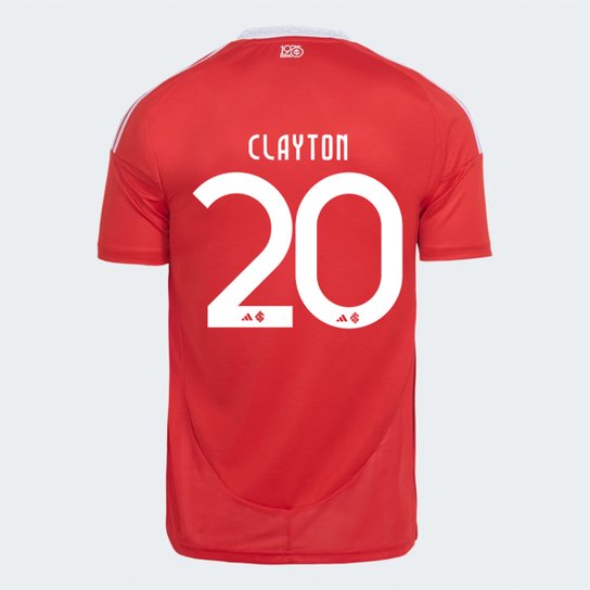 Camisa Internacional I 25/26 Clayton nº 20 Torcedor Adidas Masculina