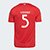 Camisa Internacional I 25/26 Fernando nº 5 Torcedor Adidas Masculina - Vermelho