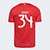 Camisa Internacional I 25/26 Gabriel Carvalho nº 34 Torcedor Adidas Masculina - Vermelho