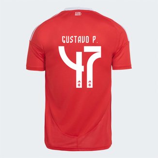 Camisa Internacional I 25/26 Gustavo Prado nº 47 Torcedor Adidas Masculina