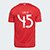 Camisa Internacional I 25/26 Lucca nº 45 Torcedor Adidas Masculina - Vermelho