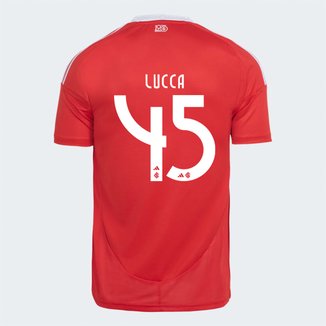 Camisa Internacional I 25/26 Lucca nº 45 Torcedor Adidas Masculina