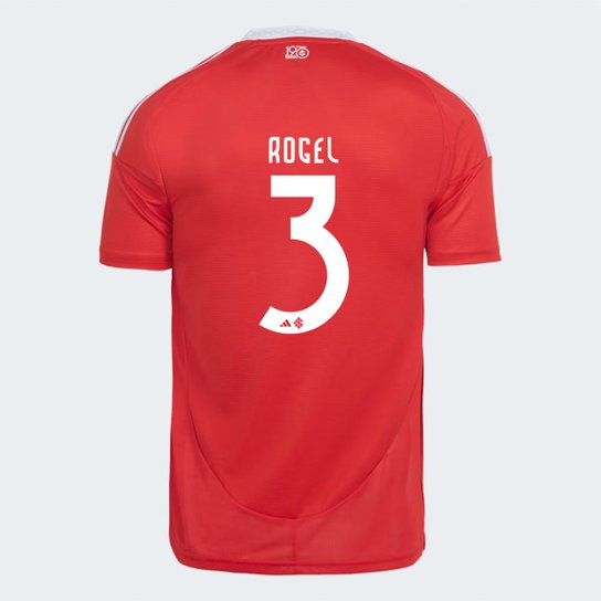 Camisa Internacional I 25/26 Rogel nº 3 Torcedor Adidas Masculina