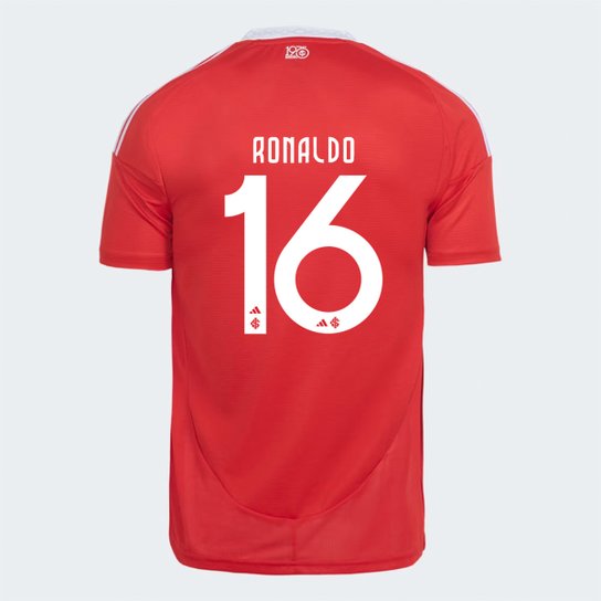 Camisa Internacional I 25/26 Ronaldo nº 16 Torcedor Adidas Masculina