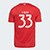 Camisa Internacional I 25/26 Rosa nº 33 Torcedor Adidas Masculina - Vermelho
