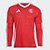 Camisa Internacional I 25/26 s/n Manga Longa Adidas Masculina - Vermelho+Branco