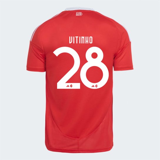 Camisa Internacional I 25/26 Vitinho nº 28 Torcedor Adidas Masculina