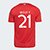 Camisa Internacional I 25/26 Wesley nº 21 Torcedor Adidas Masculina - Vermelho