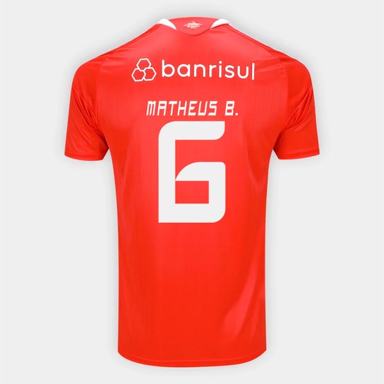 Camisa Internacional I 26/27 - Matheus Bahia Nº 6 Torcedor Adidas Masculina
