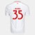 Camisa Internacional II 25/26 Aguirre nº 35 Torcedor Adidas Masculina - Branco